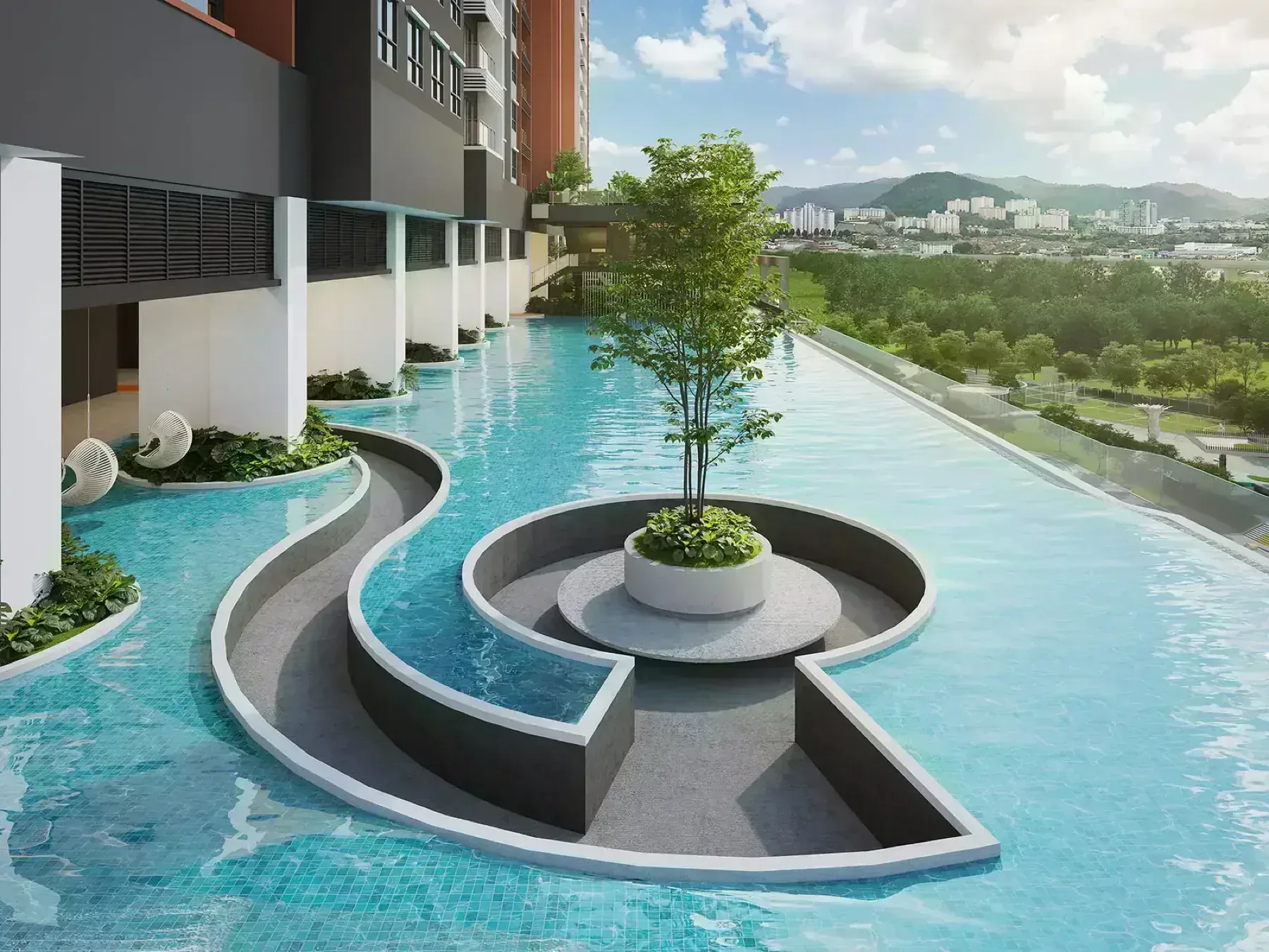 Laverra Residences sunken deck